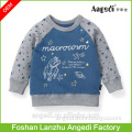 Kids long sleeve cotton fleece shirt custom printing shirt